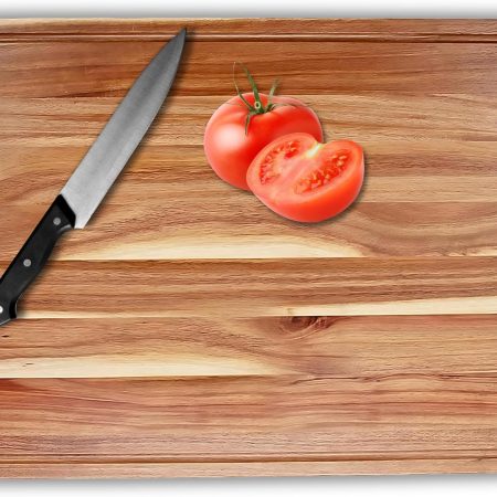 Non Toxic Acacia Wood Cutting Board – Premium Large & Reversible  Cutting Boards for Kitchen - Mess-Free Cooking with Juice Groove